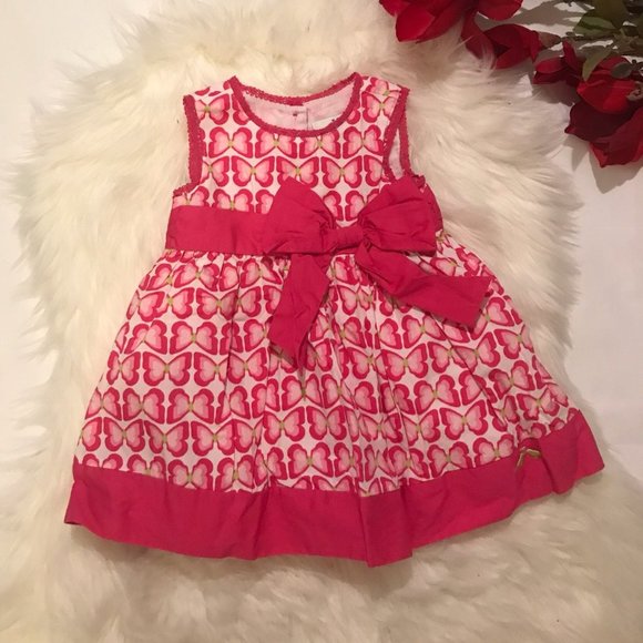 Lilybird Toddler Sun Dress Size 12M Pink Butterfly - Picture 2 of 4